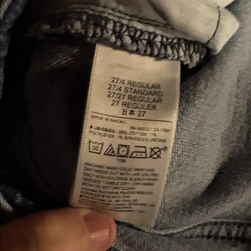GAP Women's Straight Leg Jeans in Blue - Picture 4 of 6